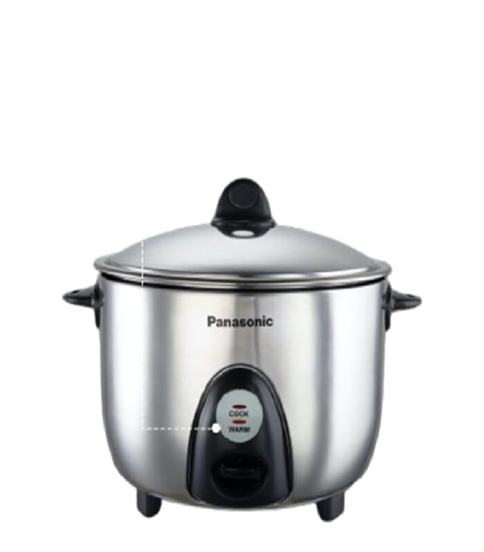 Panasonic SR-G18(SUS) I 660 Watts I Fully 304 Stainless Steel Automatic Electric Rice Cooker 1.8 Litres |3 Layer Stainless Steel Clad Pan, Lid and Plate I Cooks upto 1 Kg Raw Rice|With Keep Warm
