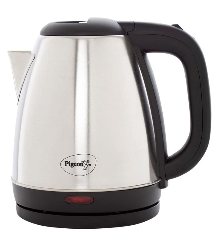 Pigeon Amaze Plus Electric Kettle 1.5 L, 1300 Watt, Stainless Steel Body with Auto Shut-off Feature Used for Boiling Water - (Silver)