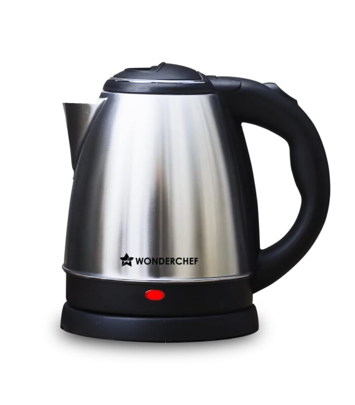 Wonderchef Acura Stainless-steel Electric Kettle | 1.5 L | Auto Shut-off | 360 Degree Swivel Base | Thermostat Control | Power Indicator | 1-year Warranty