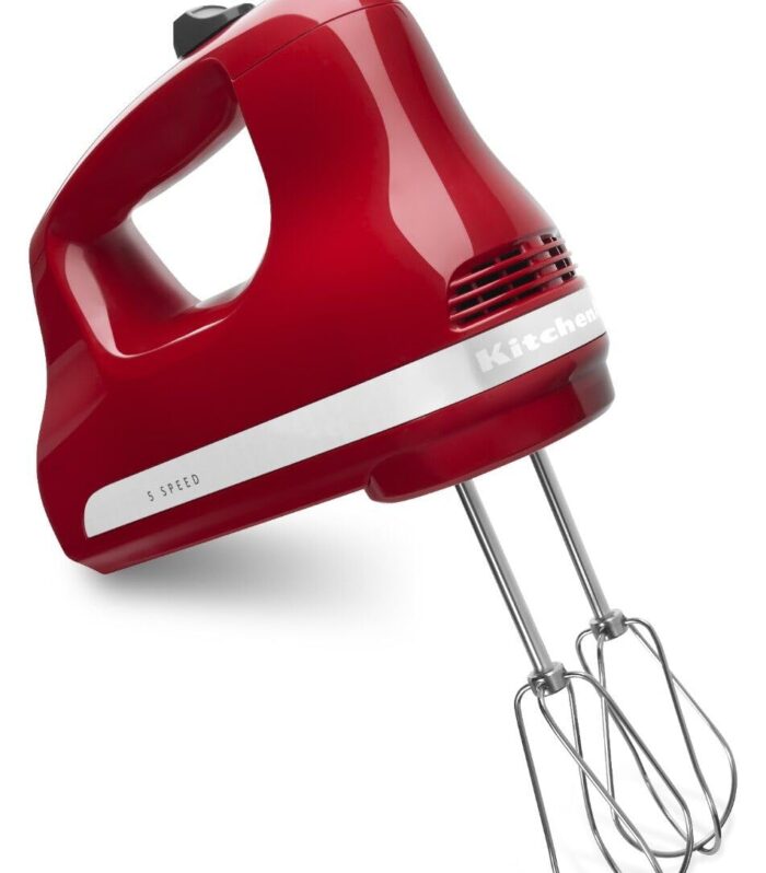 KitchenAid KHM512ER 5-Speed Ultra Power Hand Mixer, Empire Red