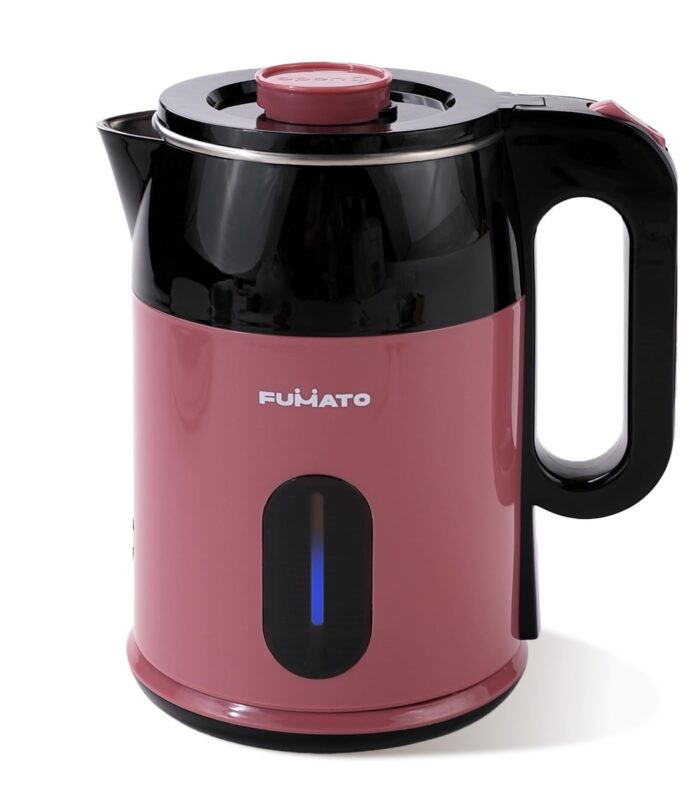 FUMATO 1500W Electric Kettle 1.8 Litres with Indicator Light- 304 Stainless Steel Inner, Cool Touch Handle, 360° Swivel Base, Auto Shut-Off & Dry Boil Protection | 1 Year Warranty- Pink