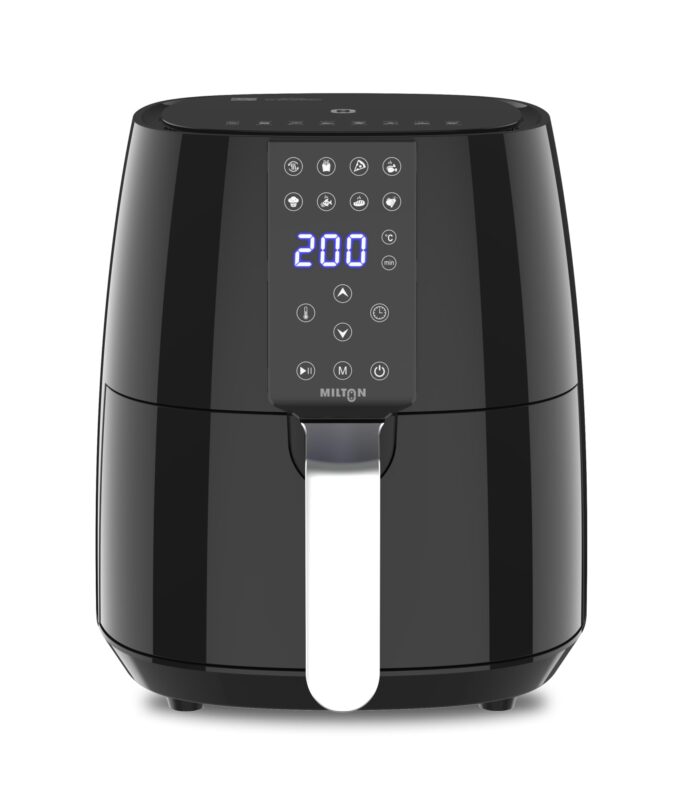 Milton Rapid Digital Air Fryer 4.2L | 1450W | 360° High Speed Air Circulation | Up to 90% Less Oil Usage | 8 Preset Menus | Touch Control Panel & Digital Display | Auto Shut-Off | 1 Year Warranty