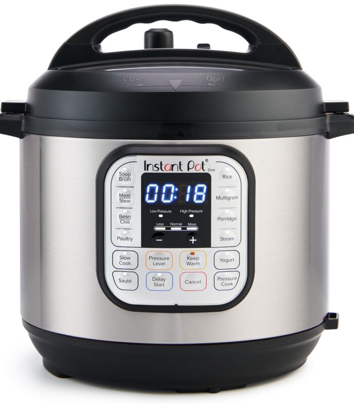 Instant Pot Duo 6QT(5.7L) 7-in-1 Electric Pressure Cooker, Multi Pot, SS304 Stainless Steel Inner Pot, Slow Cook, Rice Cooker, Steamer, Sauté, Yogurt Maker & Keep Warm, 13 customizable programs, 230V