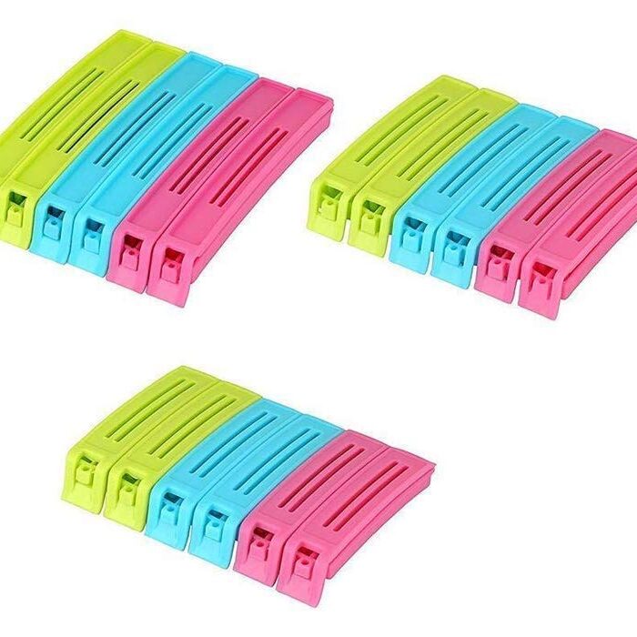 Food Clip Set of 18, Multicolour Plastic Bag Sealing Clips