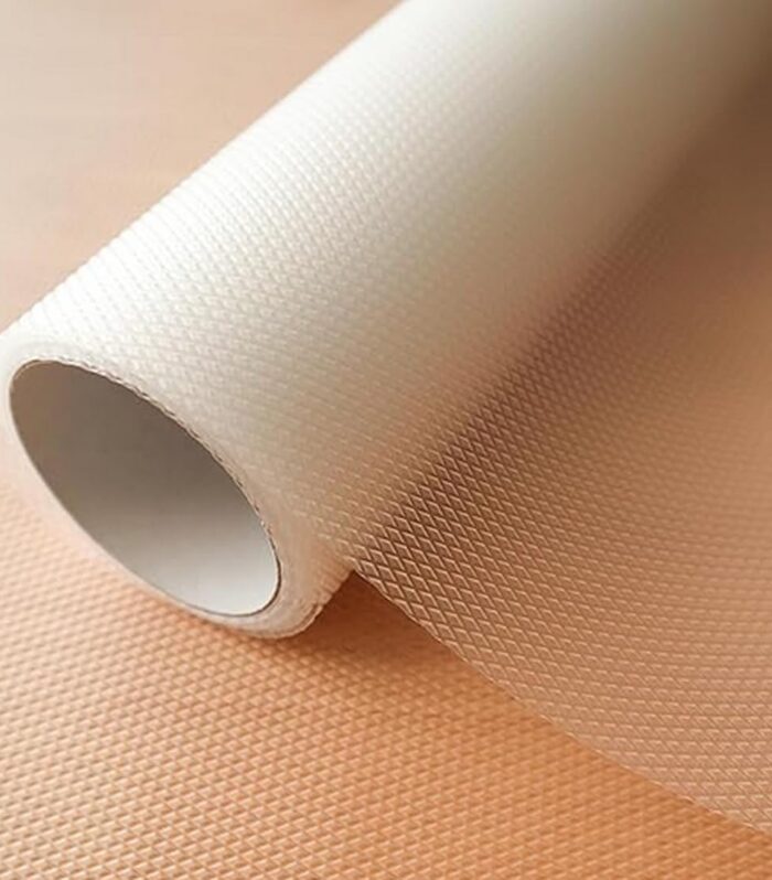Anti-Slip Mat (1.25 Meter) Washable Liner for Fridge, Shelves, Drawers & Kitchen Surfaces, Shelf Liner (0.4m x 1.25m) (White)