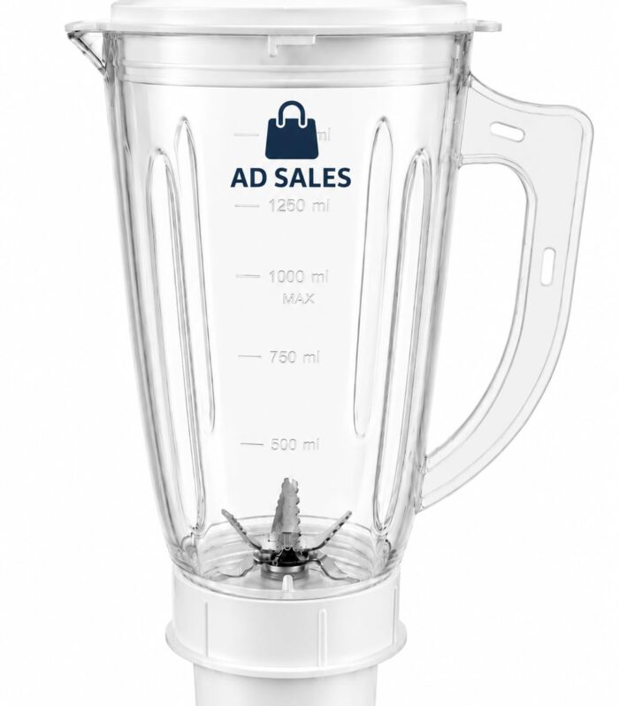 1.5 Litre Plastic Juicer Mixer Grinder Jar with Lid | Heavy Duty Transparent Blender Jar| pack of 1