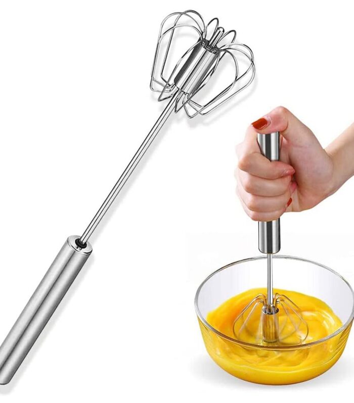 Egg Beater for Kitchen Stainless Steel Hand Blender | Multipurpose Mixer Beater for Lassi, Chhas, Cream, Milkshake & Cake Mixing | Electric Whisker Beater Machine for Home Cooking, Baking & Juices