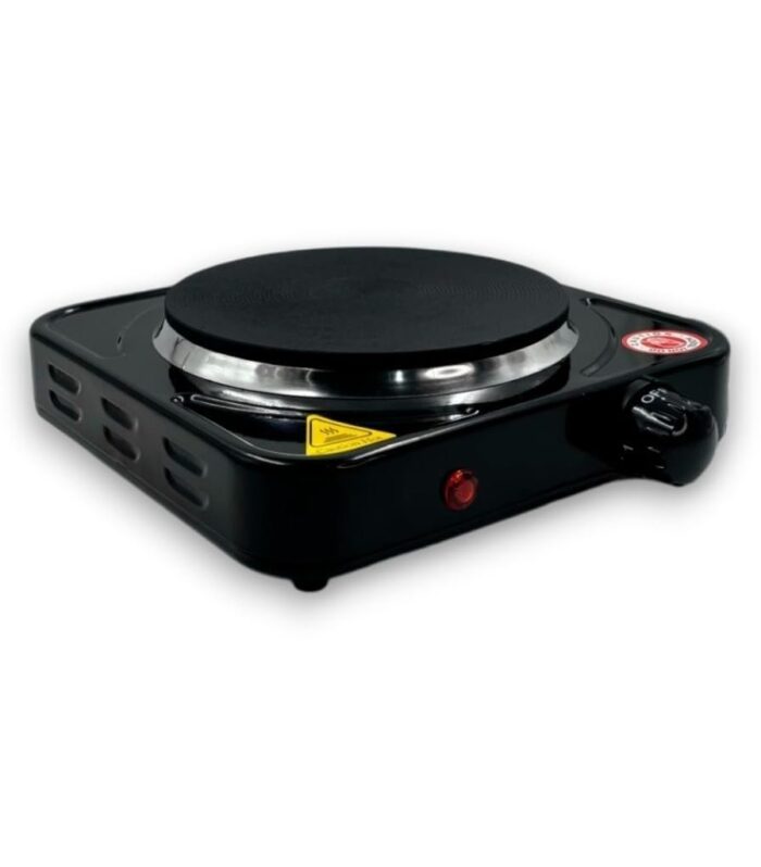 Electric Hot Plate 1000W Single Burner Coil Stove, Portable Electric Cooktop with Adjustable Temperature Control, Stainless Steel Heating Element for Home, Kitchen, Hostel & Travel Cooking