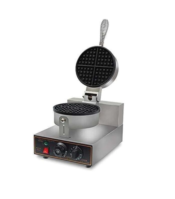 Modern India Kitchenware Commercial Electric Waffle Maker Machine with Non-Stick Plate, Stainless Steel Belgian Waffle Baker for Café, Restaurant & Bakery