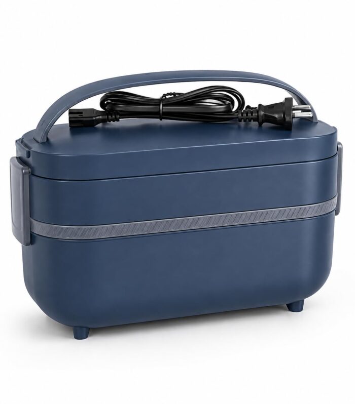 Pro Blue Electric Lunch Box Stainless Steel Food Warmer Leakproof Portable Electric Tiffin Box Fast Heating for Office & Travel