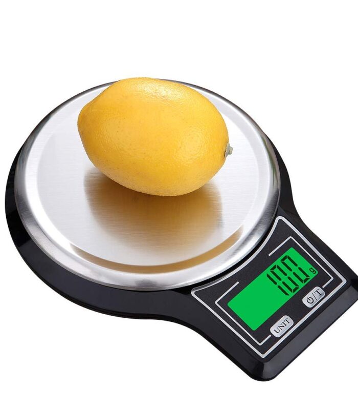 Generic Electronic Digital Kitchen Scale Stainless Steel Weighing Pan Food Scale Platform Scale with Tare Function