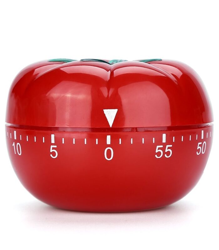 Portable 60 Minute Kitchen Timer, Red, Countdown Alarm Clock, Egg Cooking Assistant