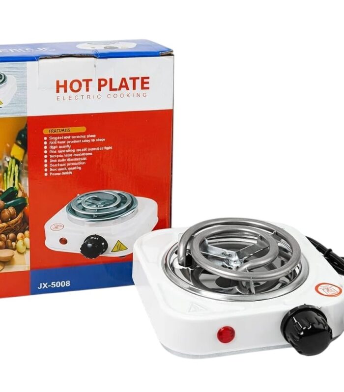 2000W Double Burner Electric Hot Plate – Portable Cooktop with Rotary Knob Controls, Indicator Lights & Durable Metal Body