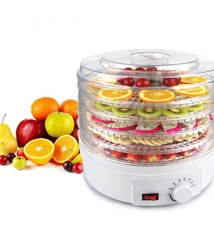 Multi-Use Food Dehydrator Machine with 5 Stackable Trays - Snacks, Fruit, Vegetables, Jerky and Meat Drying Machine