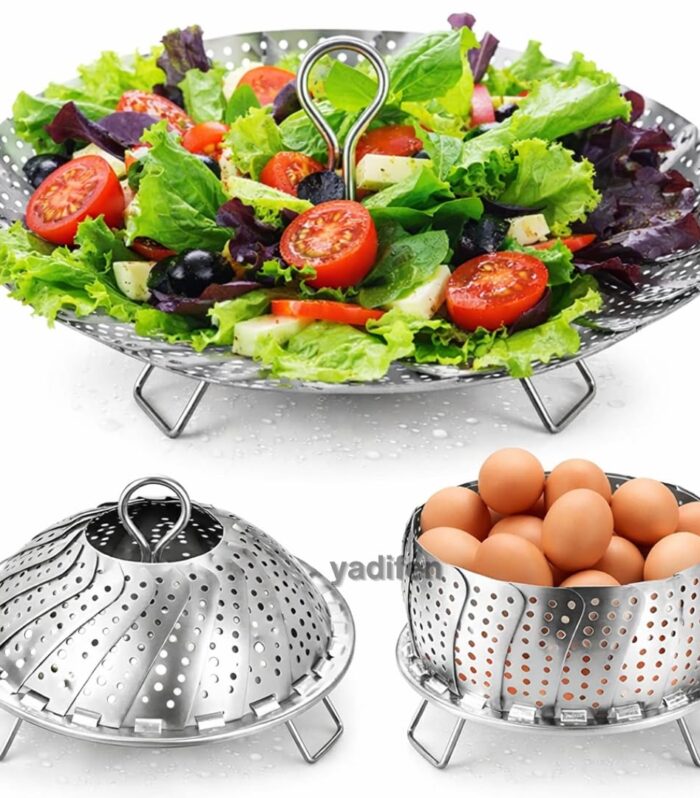 Baby Food Steamer Basket Stainless Steel Plates with Holes | Kids Steam Cooking Plate for Healthy Meals (Pack of 1)