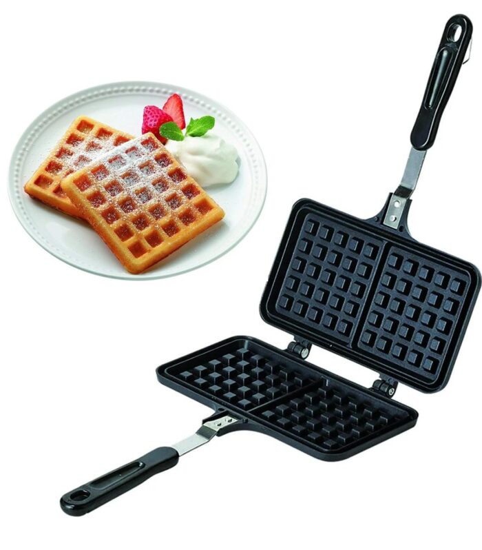 ® Double Square French Egg Waffle Maker/Metal Waffle Mould/Waffle Pan Cake Mold
