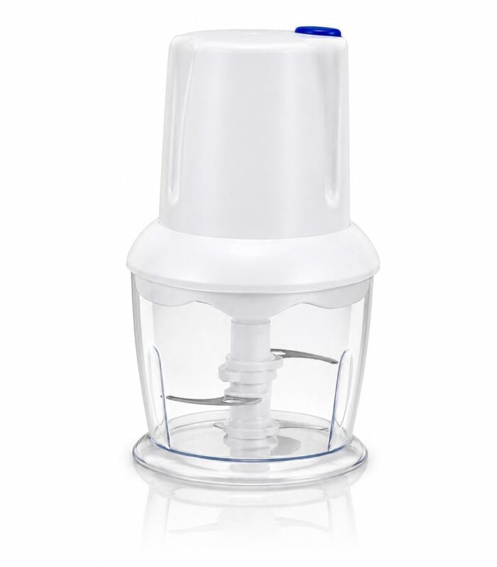 250W Electric Mini Food Chopper 500ml | One-Touch Vegetable Chopper with Stainless Steel Blades | Multipurpose Onion, Garlic, Tomato, Chilli & Herb Cutter | 1 Yr Warranty