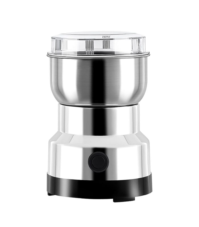 Electric Mini Grinder, Stainless Steel Spice Mill with Easy Clean Bowl and Transparent Lid