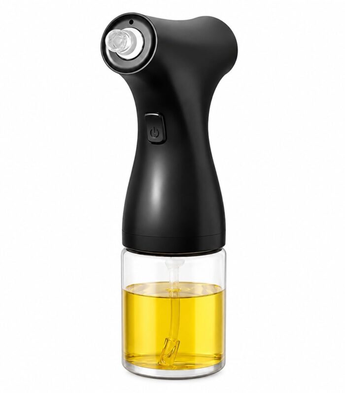 200ml Electric Oil Spray Bottle – Rechargeable Olive Oil Dispenser for Cooking, BBQ, Air Fryer & Salad | Fine Mist Kitchen Oil Sprayer