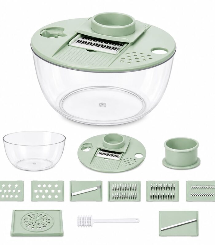 Multifunction Vegetable Chopper Manual Food Slicer, Grater