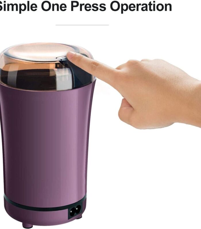 Spice Grinder Portable -Electric Grain Mill Grinder Stainless Steel Dry Grain Spices Cereals Seasonings Coffee Bean Grinder Machine
